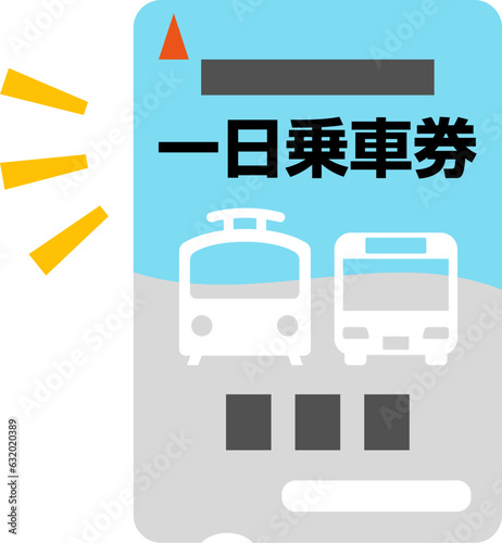 電車とバスの一日乗車券