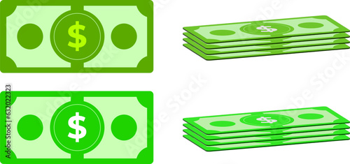 Dollar bill vector design 