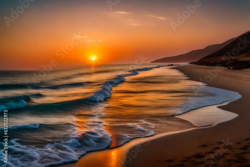 sunset on the beach
Created using generative AI tools
