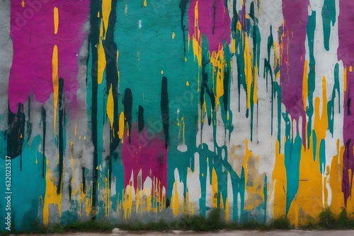 colorful graffiti on the wall 
Created using generative AI tools