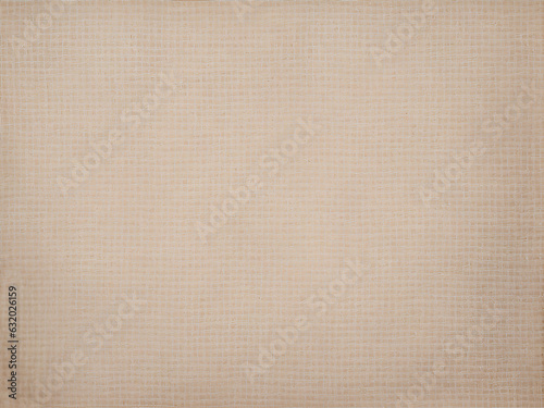 Detailed woven fabric texture background mesh pattern light beige color blank. Jute hessian sackcloth burlap canvas Natural weaving fiber linen and cotton cloth texture ai generated 