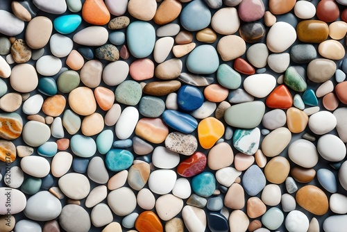background of colorful stones Created using generative AI tools