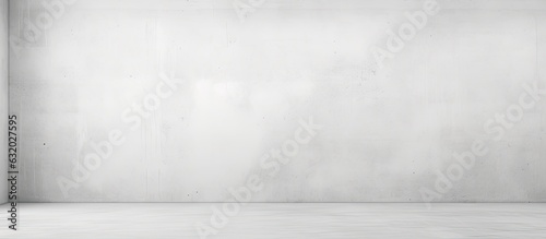 Empty White Gray Color Texture Pattern Cement Wall Studio Background is utilized for showcasing cosmetic and nature products available for purchase online.