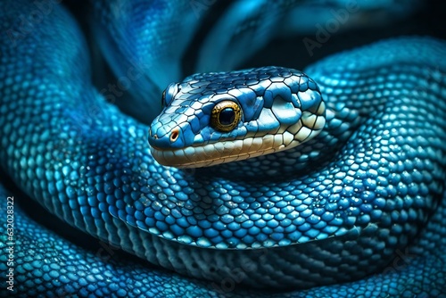 close up of a snake Created using generative AI tools