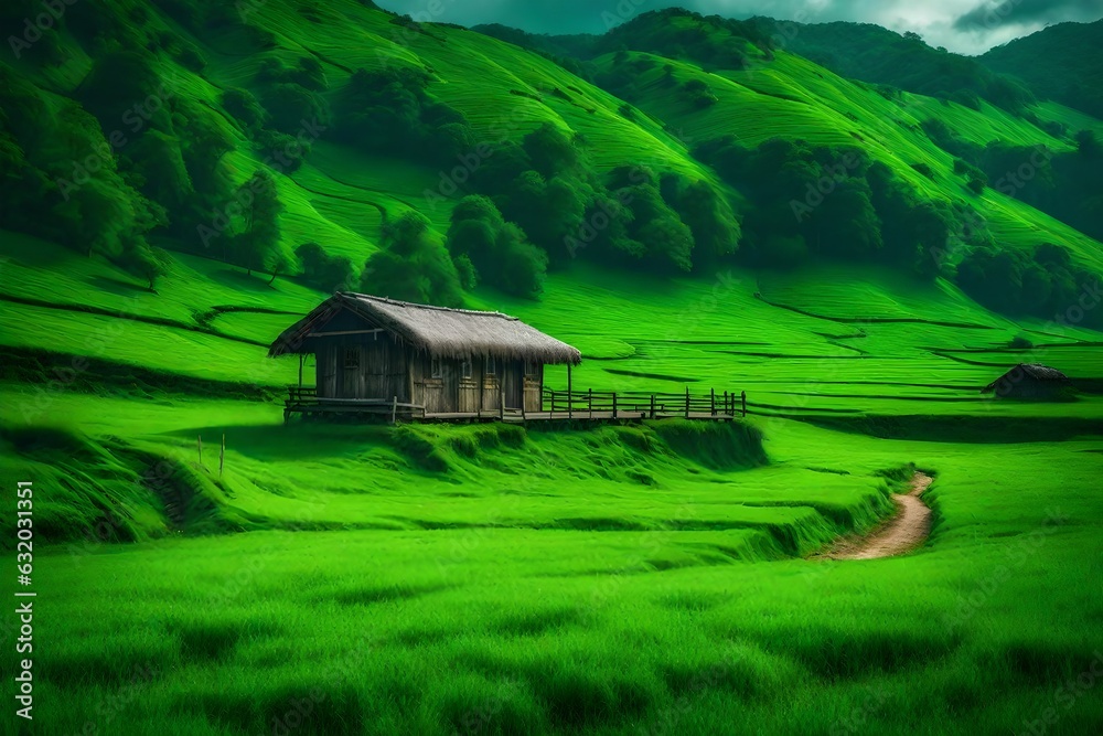 beautiful hut on the beach and a lake view of the colorful green landscape
Created using generative AI tools beautiful hut on the beach and a lake view of the colorful green landscape
Created using generative AI tools