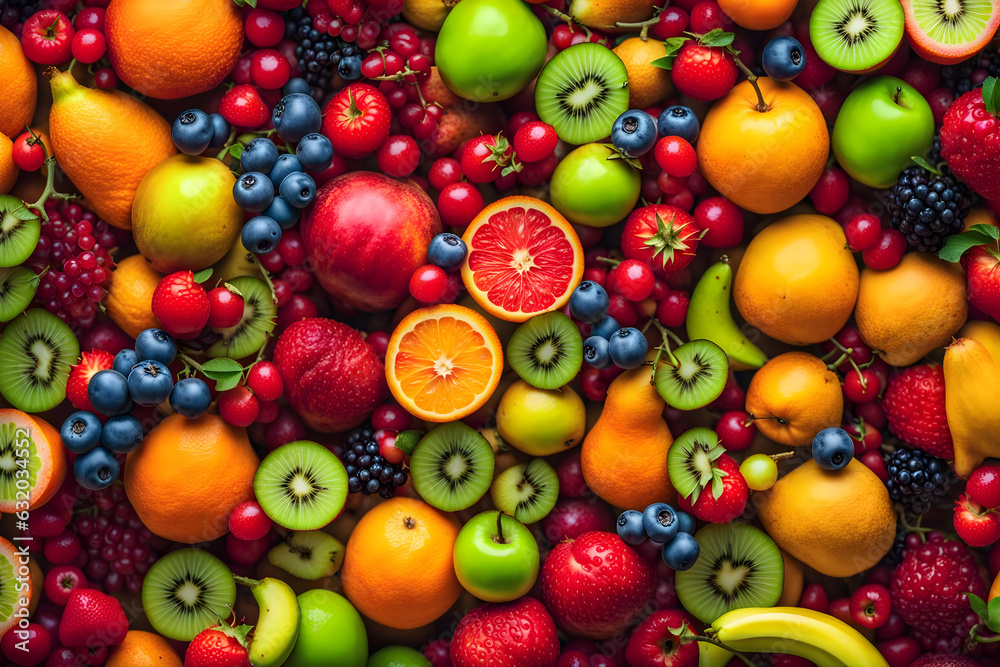 Fruit Colorful Background Fruit Colorful Background