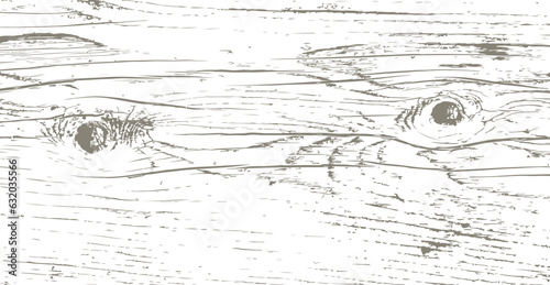 One-color background with the texture of an old knotted wooden plank