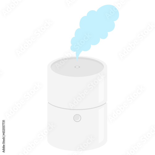 加湿器のシンプルなベクターイラスト。