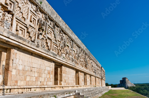 Ruins of Uxmal - ancient Maya city. Yucatan.  Mexico photo