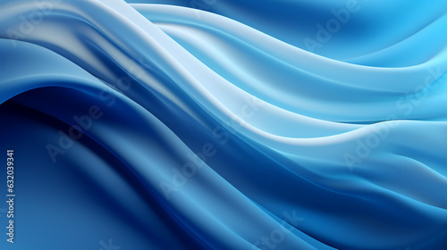 abstract blue smooth wave cloth background for graphic design decoration