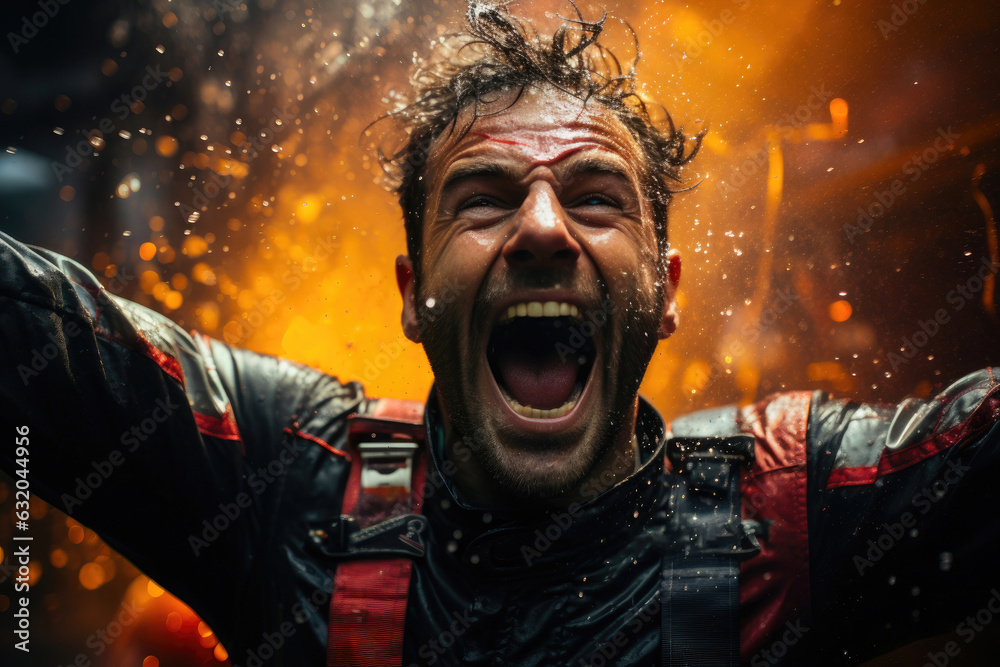 Celebrating Grand Prix Success