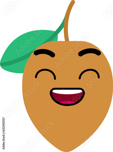 Sapodilla Face Smile Open Mouth