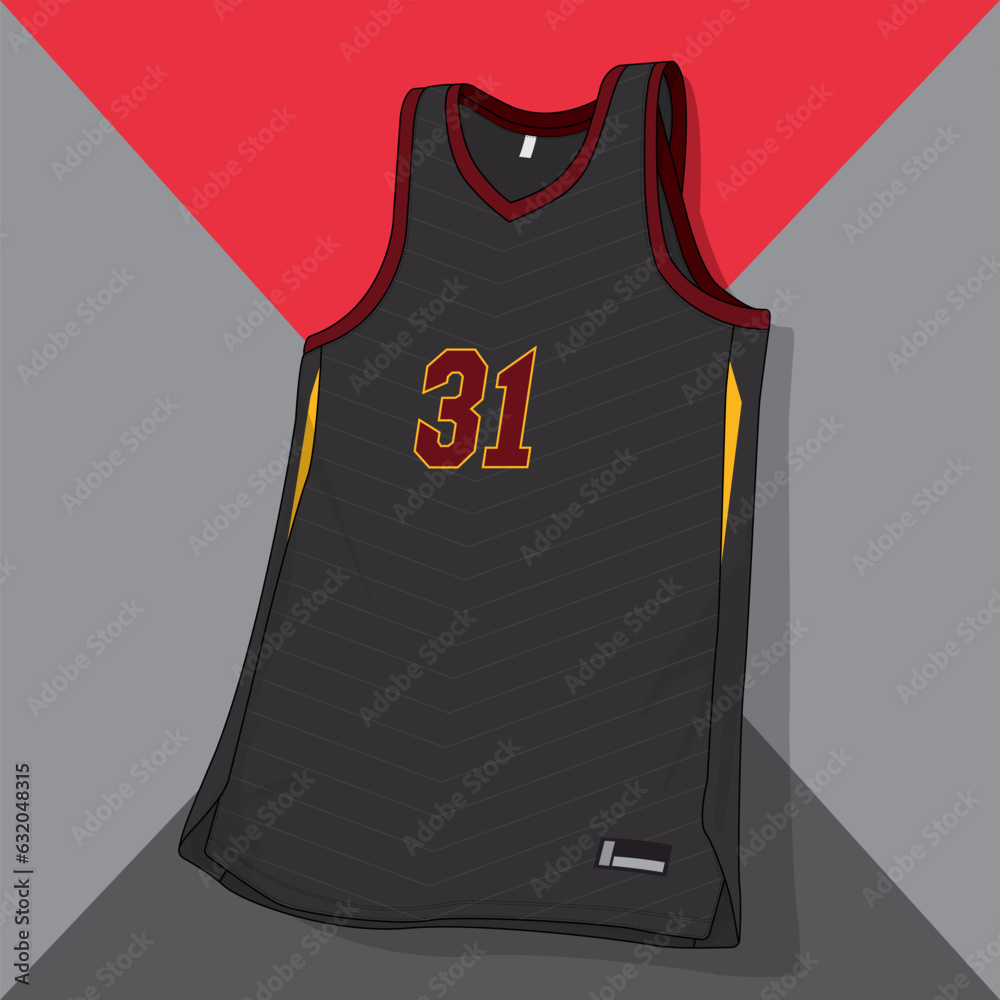 basketball jersey template isolated vector apparel Stock Vector Adobe basketball jersey template isolated vector apparel Stock Vector Adobe