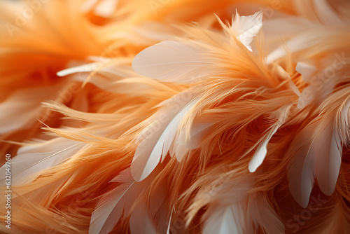 orange feathers background