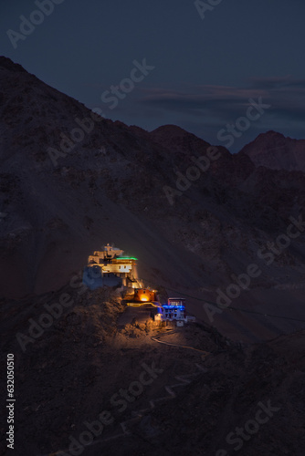 Leh Palace at night, Leh, Ladakh photo