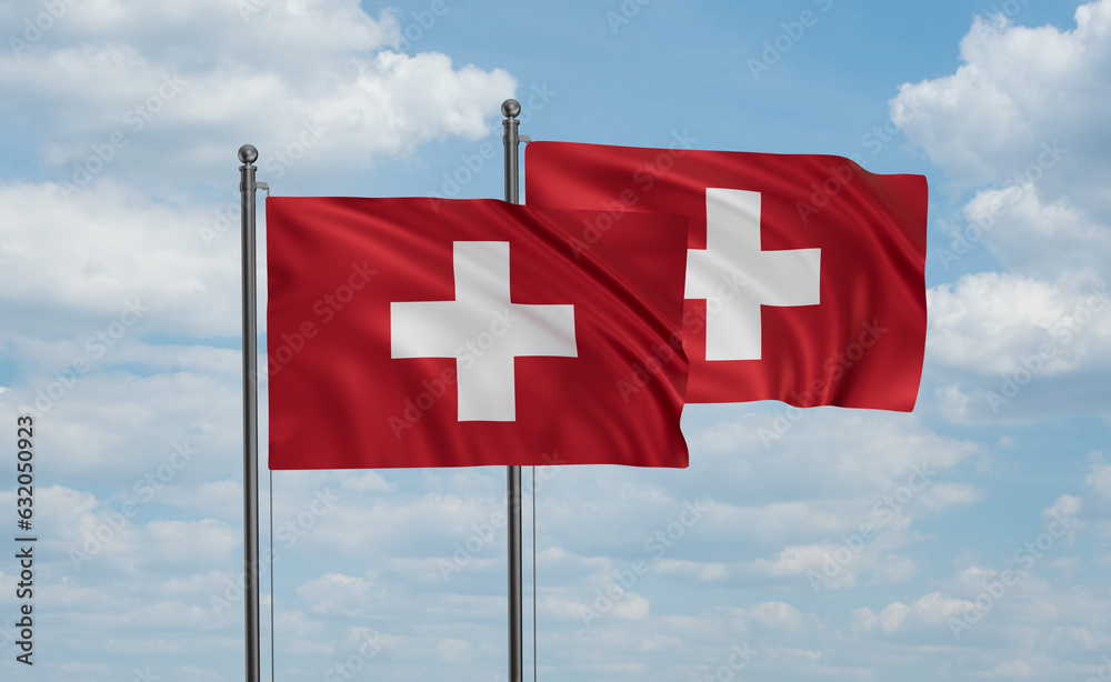 Switzerland and Switzerland flag