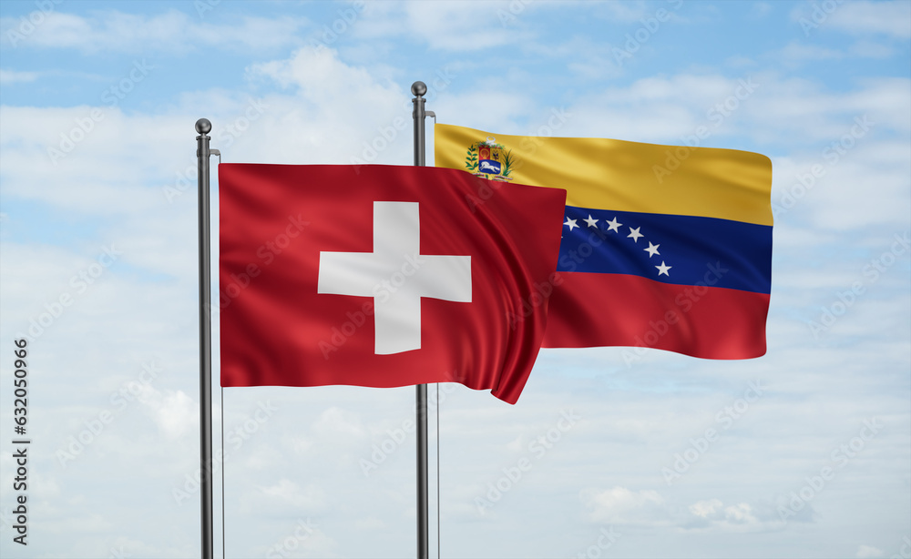 Venezuela and Switzerland flag