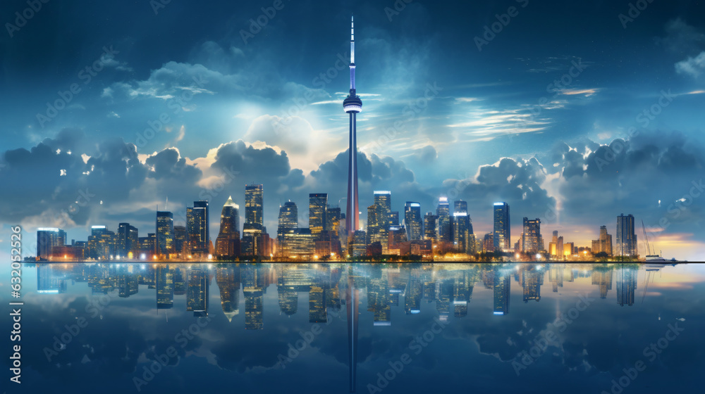 Fototapeta premium Toronto city Beautiful Panorama view
