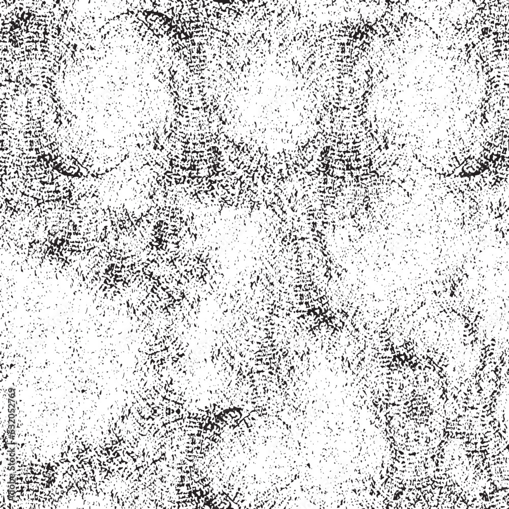 Grunge Black And White Urban Vector Texture Template. Dark Messy Dust Overlay Distress Background. Easy To Create Abstract Dotted, Scratched, Vintage Effect With Noise And Grain. Aging Design Element