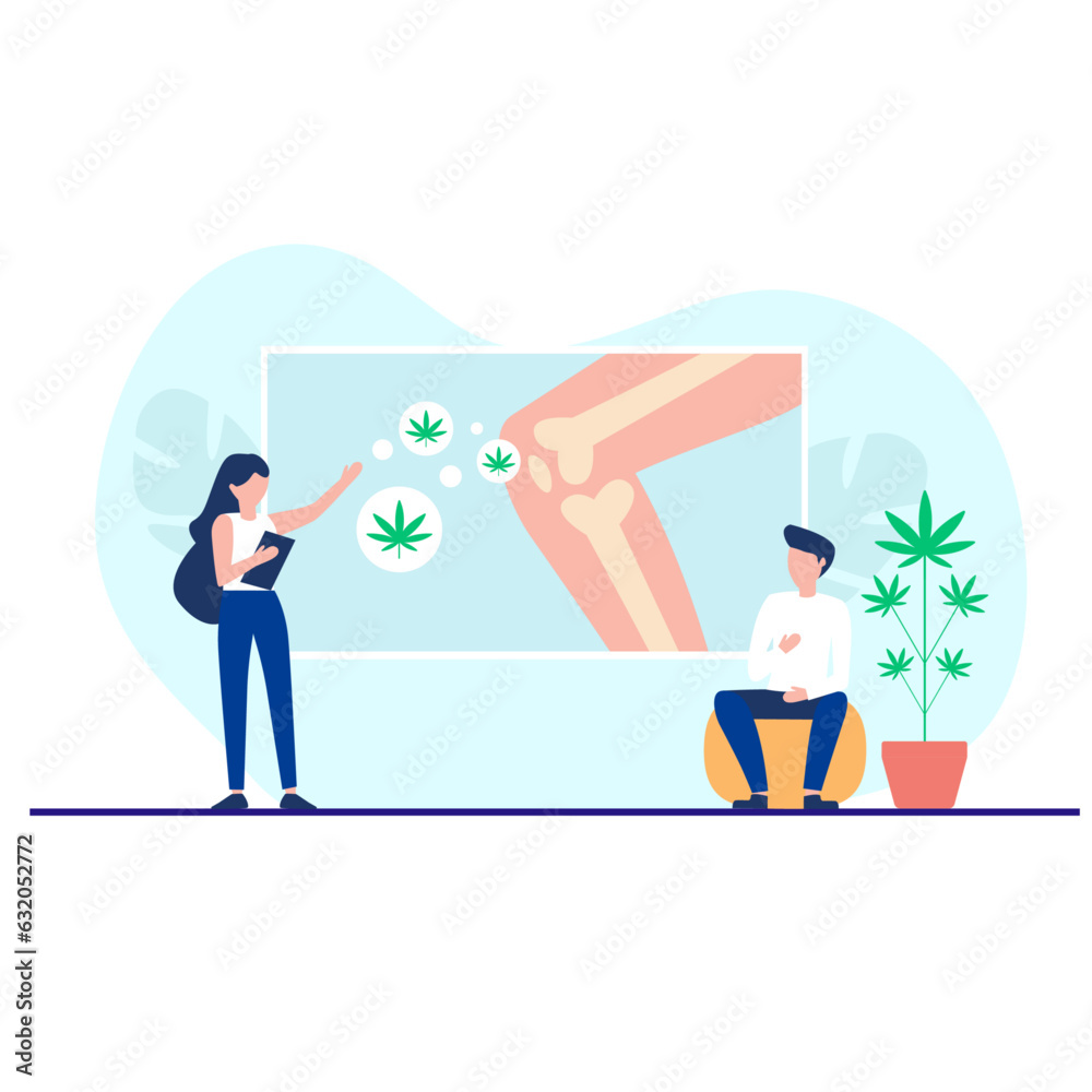 Obraz premium Cannabis Oil For Bone