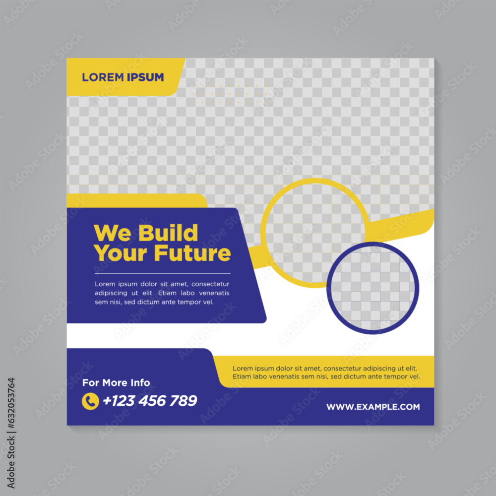 Corporate social media banner template Corporate social media banner template