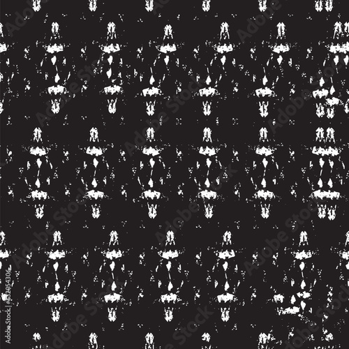 Grunge Black And White Urban Vector Texture Template. Dark Messy Dust Overlay Distress Background. Easy To Create Abstract Dotted, Scratched, Vintage Effect With Noise And Grain. Aging Design Element