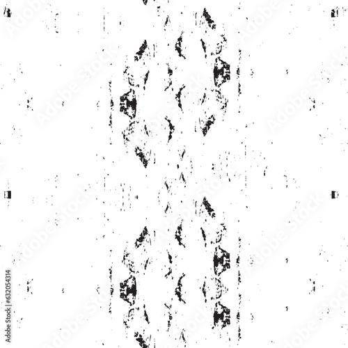 Grunge Black And White Urban Vector Texture Template. Dark Messy Dust Overlay Distress Background. Easy To Create Abstract Dotted, Scratched, Vintage Effect With Noise And Grain. Aging Design Element