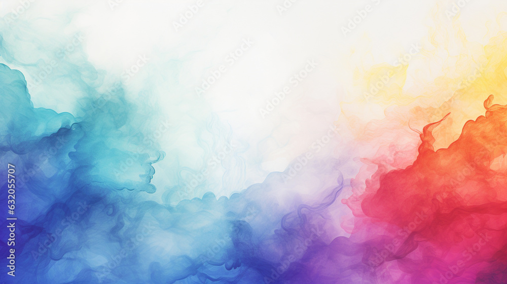 abstract watercolor background. colorful painting on white for artistic graphic design decoration. generative AI
