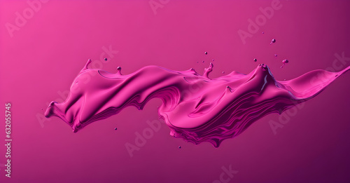 Purple, pink water splash isolated. Generative ai art.