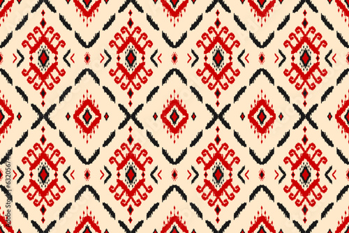 Abstract ethnic pattern art. Ikat seamless pattern traditional. American, Mexican style. Design for background, wallpaper, vector illustration, fabric, clothing, carpet, textile, batik, embroidery.