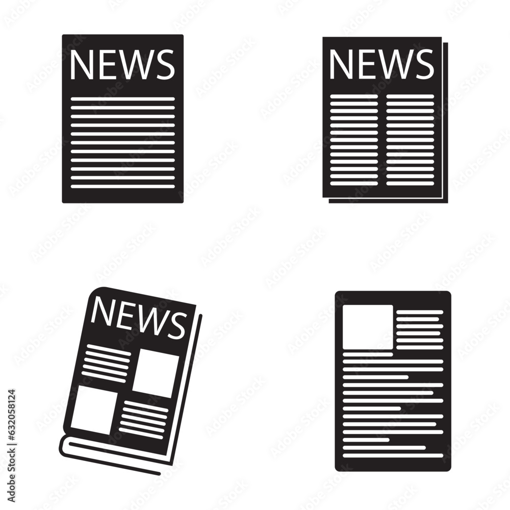 newspaper icon vector newspaper icon vector
