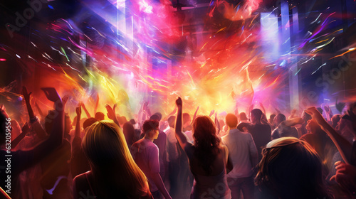 people dancing in the nightclub