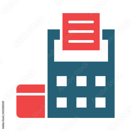 Edc Glyph Two Color Icon Design