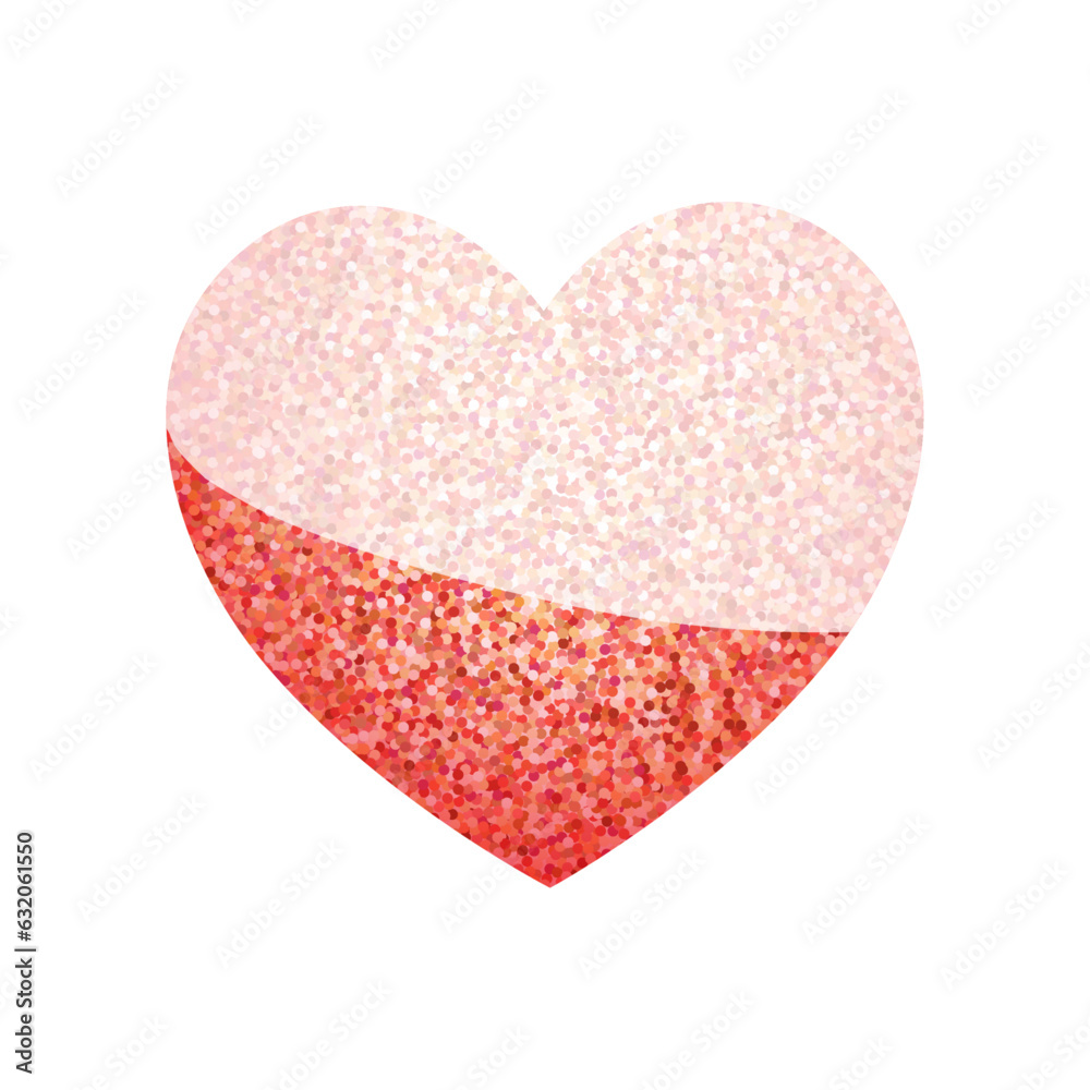 Vector red sparkles heart on white background. abstract luxury glow red heart. Vector red sparkles heart on white background. abstract luxury glow red heart.