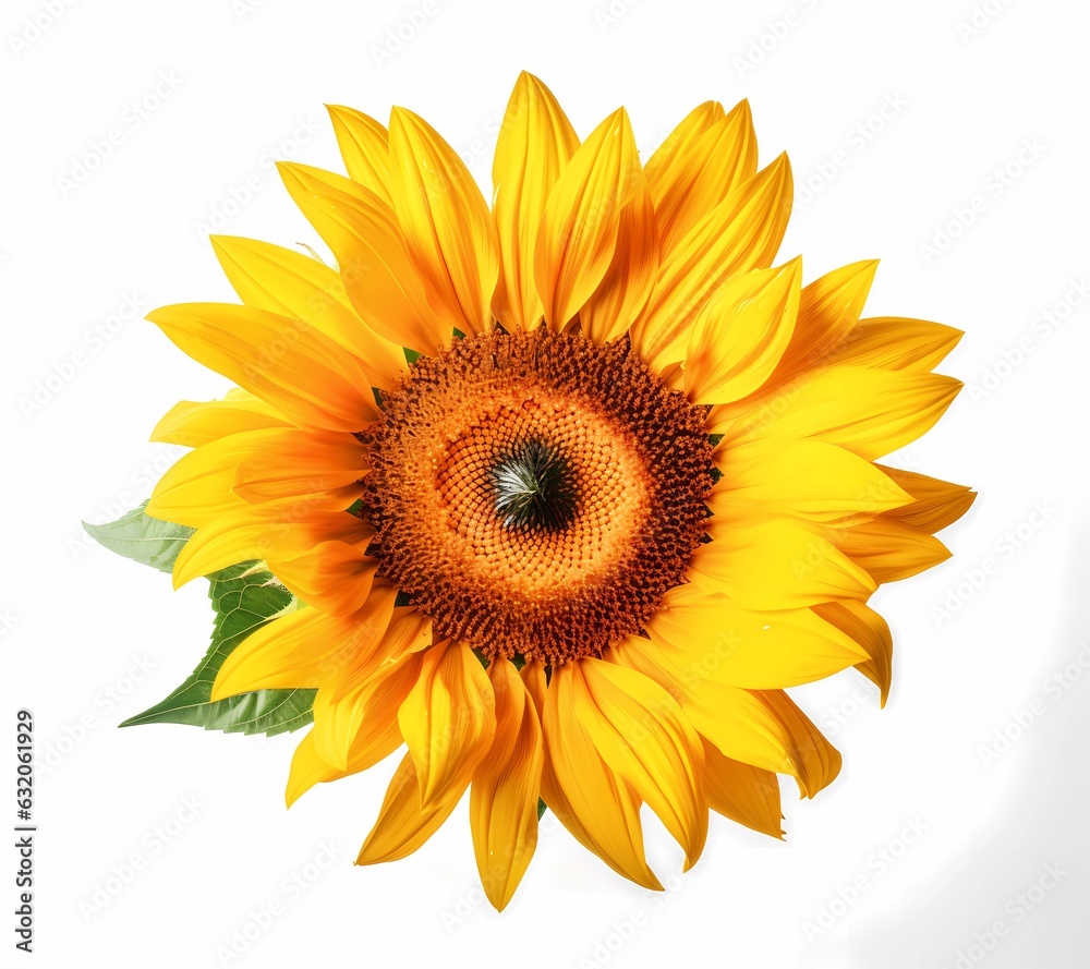 sunflower isolated on white sunflower isolated on white