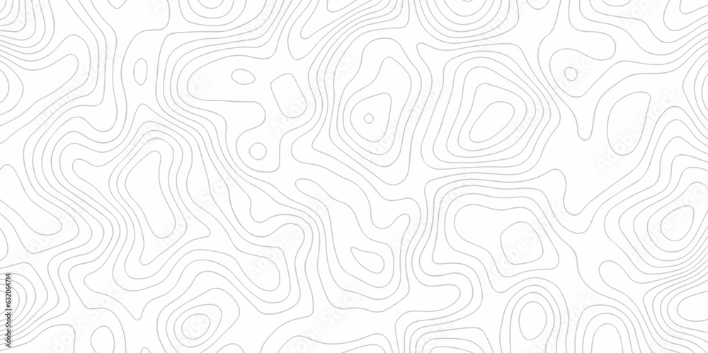 Seamless pattern with lines Topographic map. Geographic mountain relief. Abstract lines background. Contour maps. Vector illustration, Topo contour map on white background, Topographic contour lines.