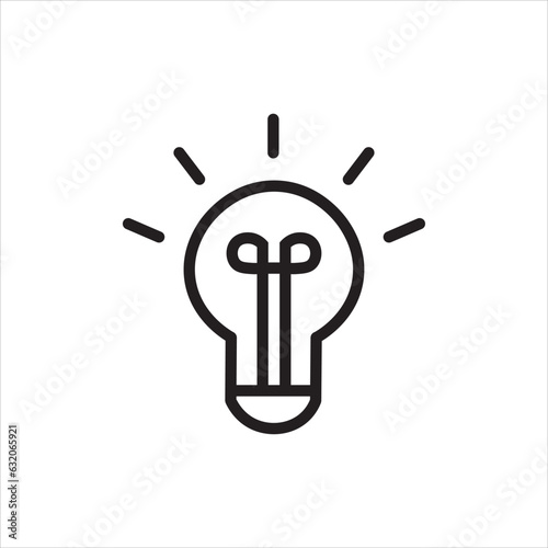 light bulb icon vector illustration symbol