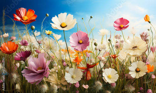 Spring Serenity: Flower Meadow Landscape © Bartek