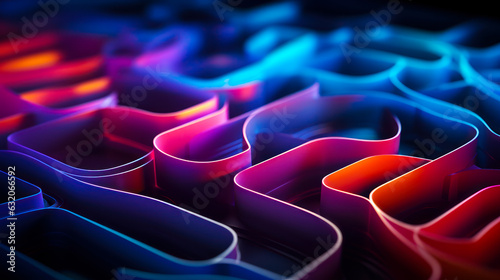 Futuristic 3D Abstract Art: Modern Digital Background