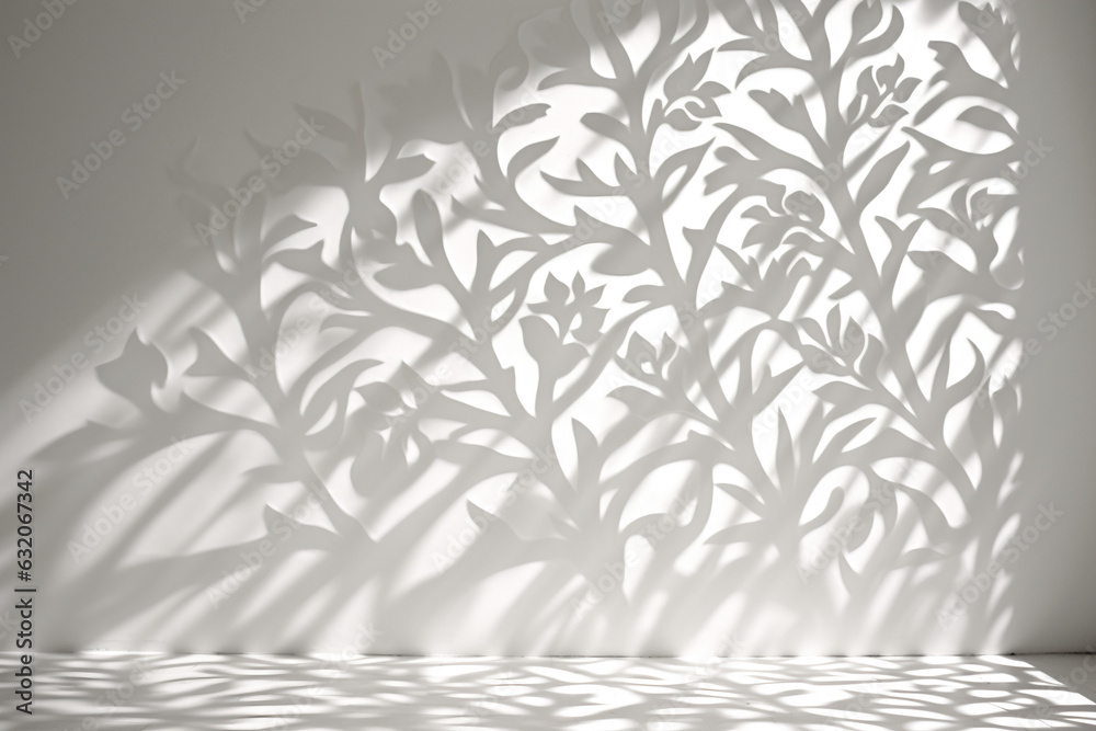 white arabesque shadow on the wall pattern background white arabesque shadow on the wall pattern background