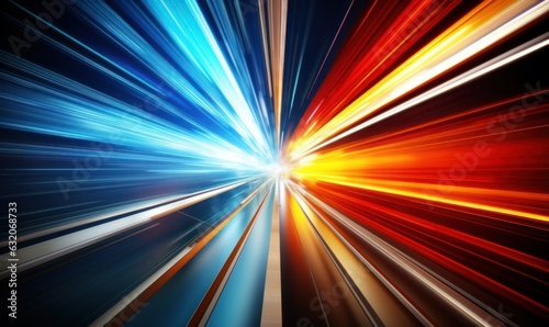 speed motion on the road, high speed technology concept, abstract background. 