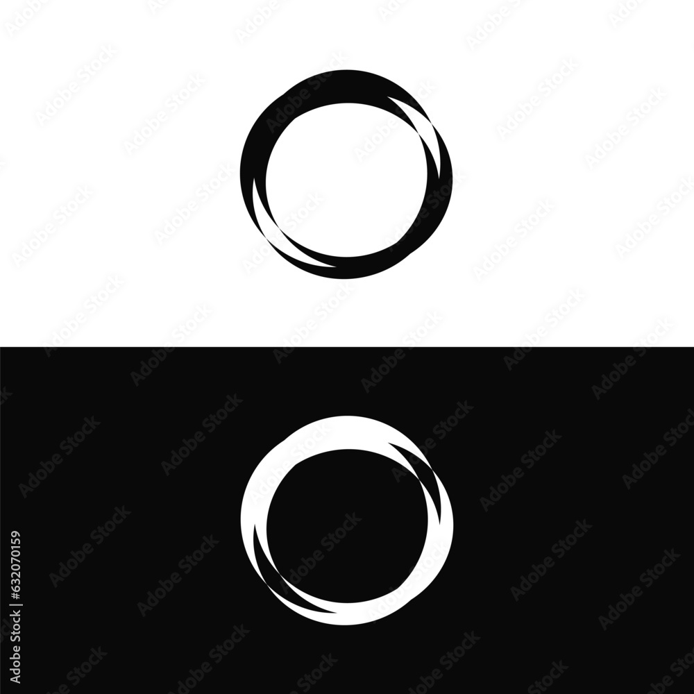 Round circular banner frames, borders . Circle vector logo Round circular banner frames, borders . Circle vector logo