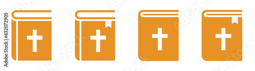 Bible book icon, vector illustration