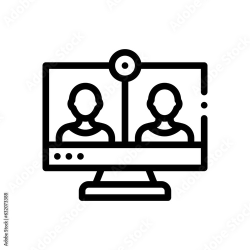 videocall line icon