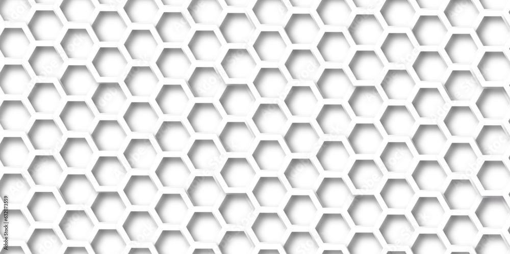 Background with hexagons . Abstract background with lines . white texture background . hexagon abstract background. Surface polygon pattern with glowing hexagon paper texture and futuristic business.