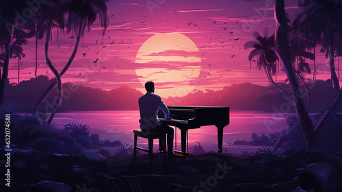 Transparent background. 16:9. Generative AI.