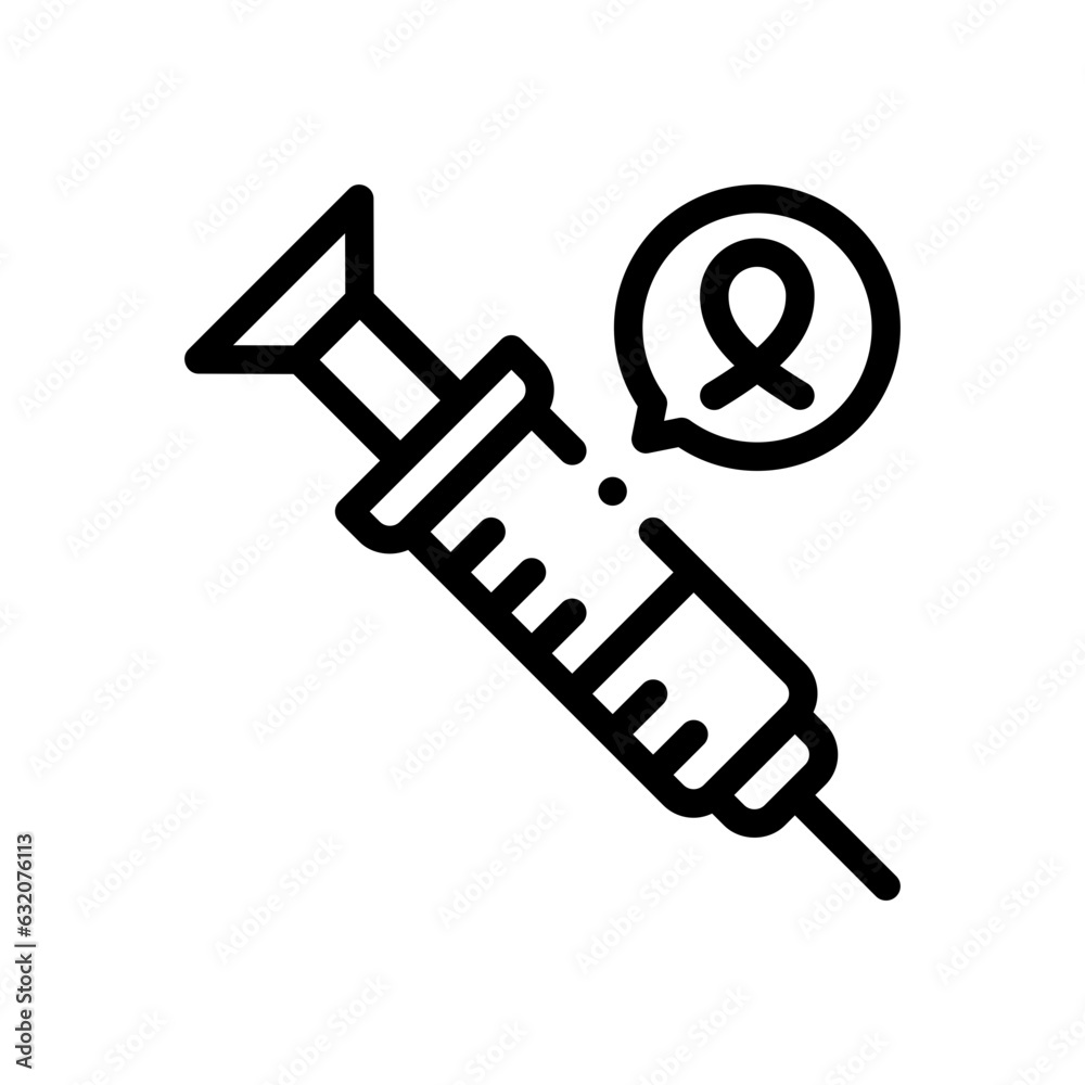 syringe line icon syringe line icon