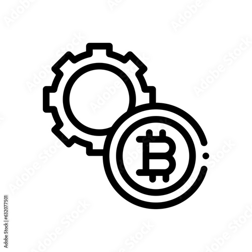 digital money line icon