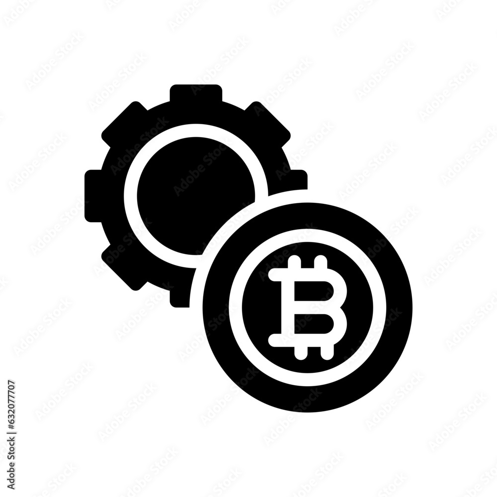 digital money glyph icon digital money glyph icon