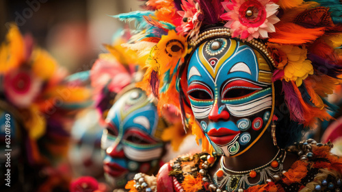 mask carnival face beauty costume art mockup